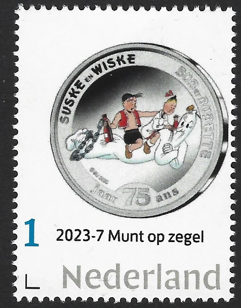 Niederlande 2023-7 Münze - Coin on Stamp Asterix postfrisch/mnh