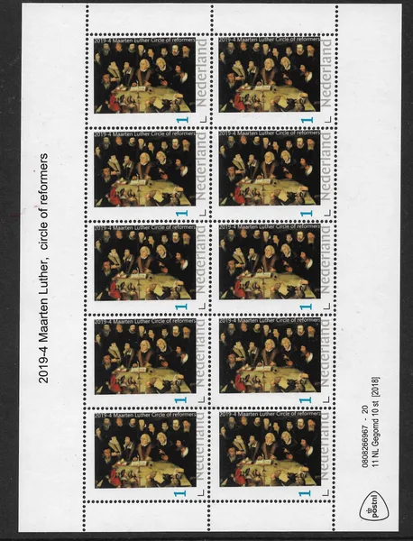 Netherlands 2019-4 Luther Reformation sheetlet