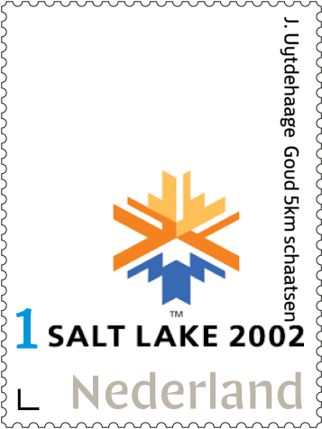 Nederland 2002-1 Olympics schaatsen Uytehaage 5 km postfris/mnh