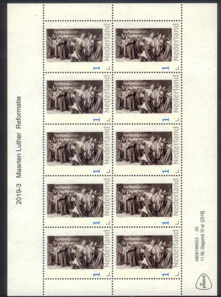 Netherlands 2019-3 Martin Luther Reformation sheetlet
