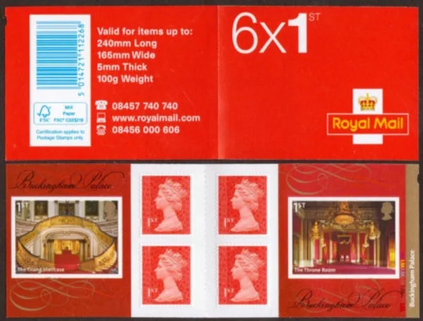 Gr. Britain 2014 Buckingham Palace pb- booklet self-adhesive MNH
