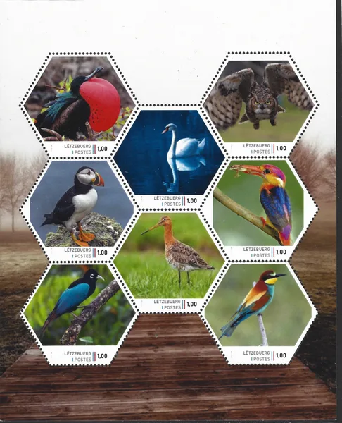 Luxemburg 2023 Vogels - Birds 2 sheetlet