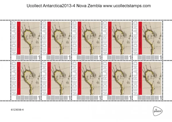 Netherlands 2013-4 Ucollect Antarctica Nova Zembla sheet MNH