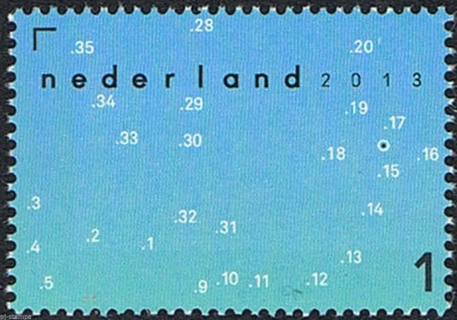Netherlands 3095a Map Week 2013 MNH