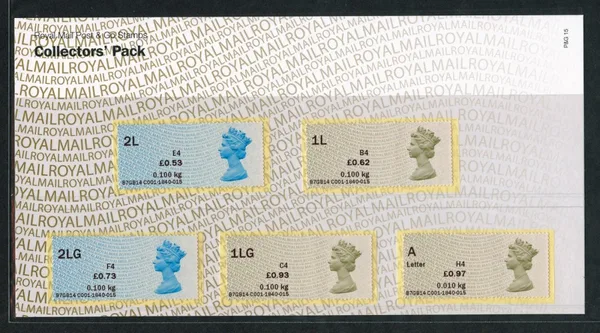 Gr. Britain 2014 Post and Go Machins dual values postfris/mnh