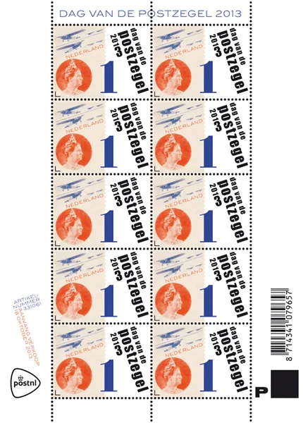 Netherlands V3106 Stamp Day 2013 sheet MNH