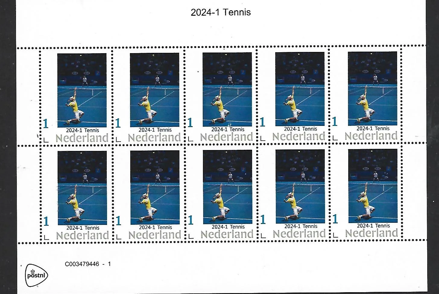 Niederlande 2024-1 Tennis-Kleinbogen postfrisch/mnh