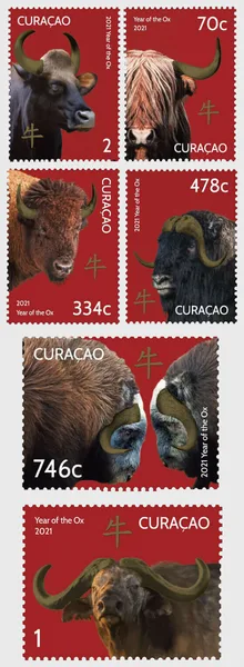 Curacao 2021 jaar vd Os Year of the ox postfris/mnh