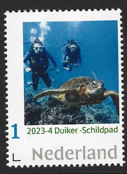 Netherlands 2023-4 Diver Turtle MNH