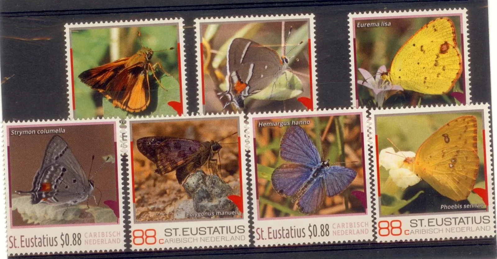 Caribisch Nederland 2016 St Eustatius vlinders- butterflies postfris