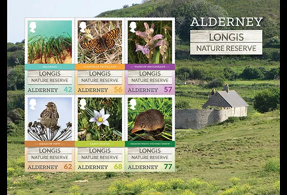 Alderney 2016 Longis nature reserve block MNH