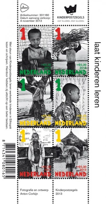 Nederland 3107 Kinderzegels 2013 blok-m/s postfris/mnh