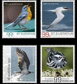 Caribisch Nederland 2017 St Eustatius vogels birds postfris