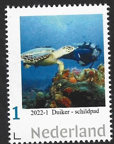 Pays-Bas 2022-1 Diver Turtle neuf/mnh