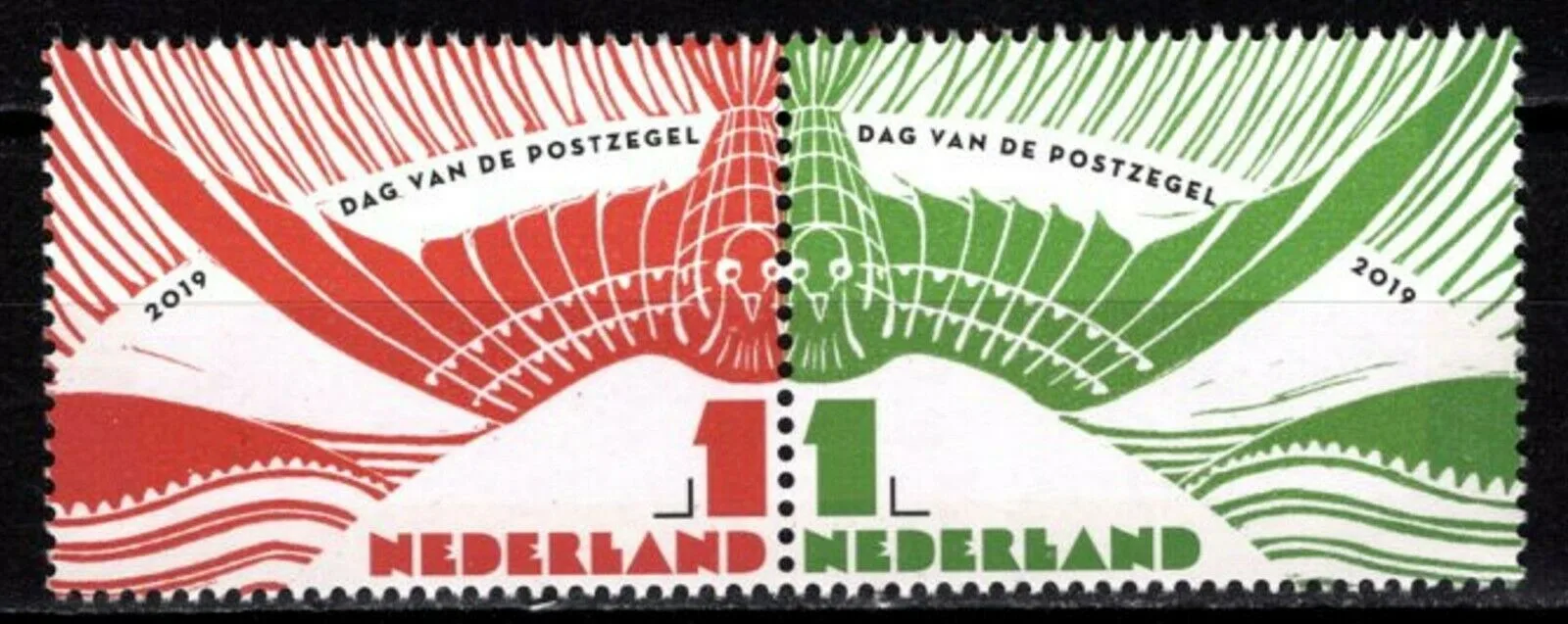Pays-Bas 2019 jour du timbre nat. journée des timbres 3797-3798 neuf/mnh
