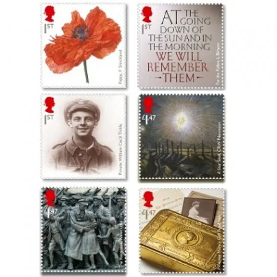 Great Britain 2014 100 years First World War WWI MNH
