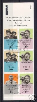 Nederland pb48 Ouderenzegels 1993 gestempeld