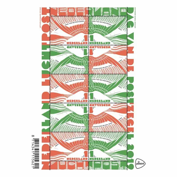 Nederland 2019 dag vd postzegel nat. stampday V3797-3798 vel-sheetlet postfris-mnh