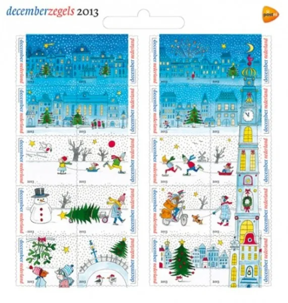 NederlandV3113-3132 Decemberzegels 2013 Kerstmis christmas weihnachten vel-sheetlet postfris/mnh