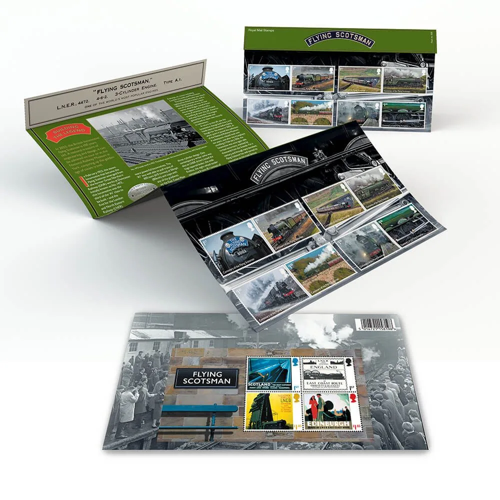 Großbritannien 2023 Züge - Trains Flying Scotsman 100 Jahre 100 Jahre PRESENTATION PACK postfrisch/mnh