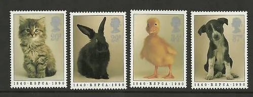 Grande-Bretagne 1990 Protection des animaux - RSPCA neuf/mnh