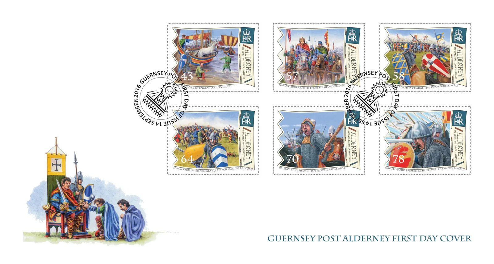 Alderney 2016 Battle of Hastings FDC