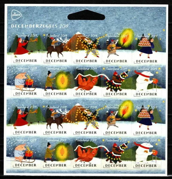 Nederland 2019 Decemberzegels kerstmis christmas V3799-3808 vel-sheetlet postfris-mnh