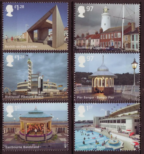 Gr. Britain 2014 Seaside Architecture postfris/mnh