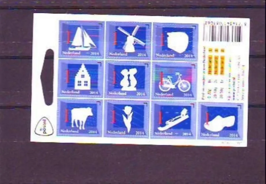Netherlands V3140-3149 Dutch icons 2014 tulip-ship-windmill 10x 1 MNH