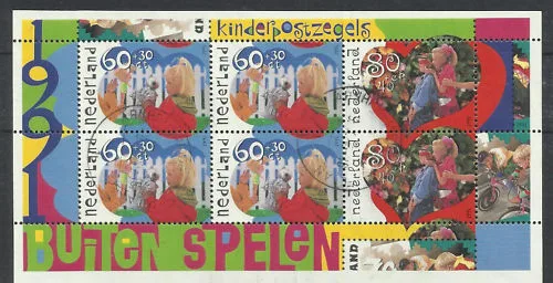 1486 Kinderzegels, buitenspelen 1991 gestempeld