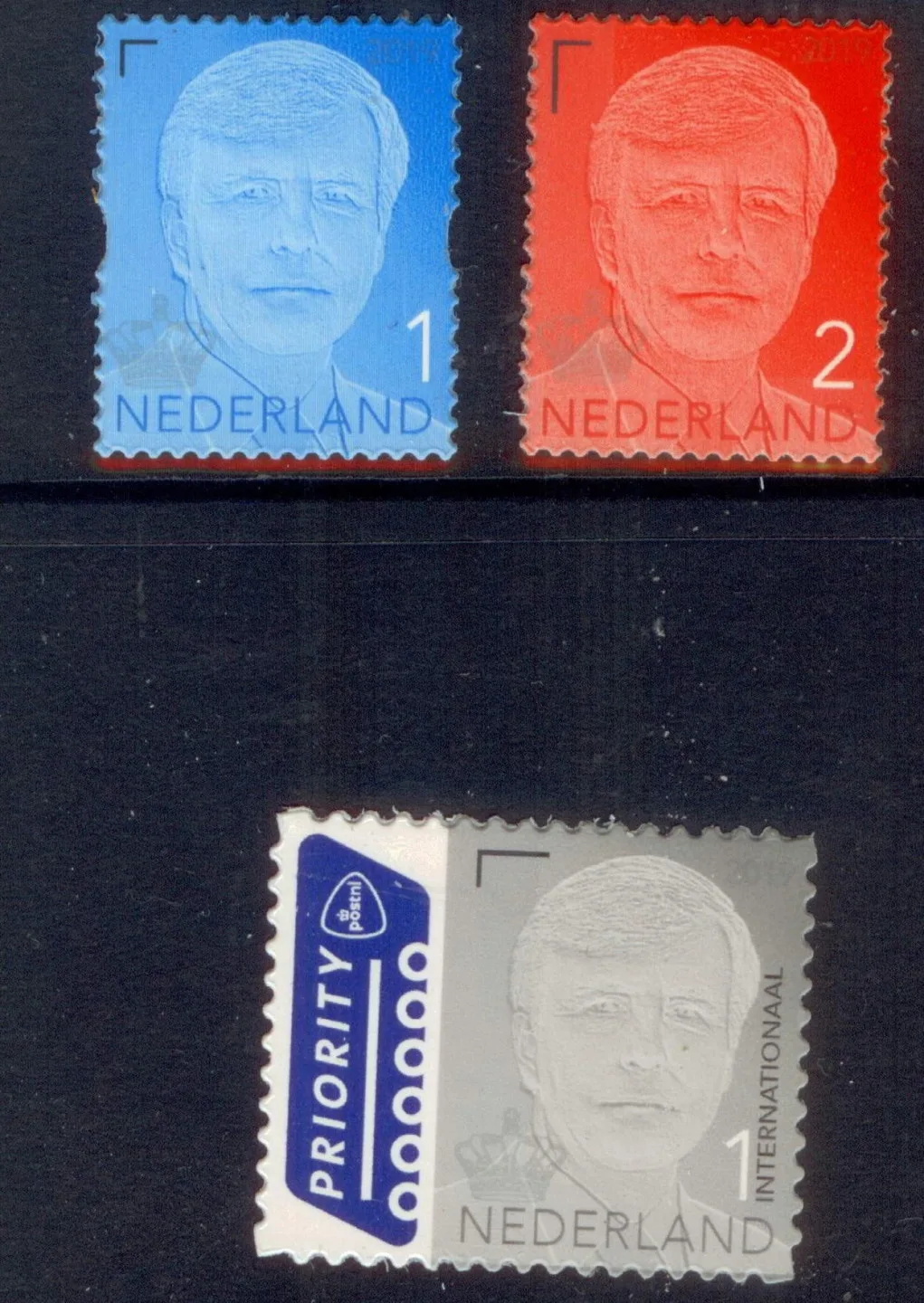 Pays-Bas 2019 Affranchissement Roi Willem Alexander 3809-3811 réimpression postfris-mnh