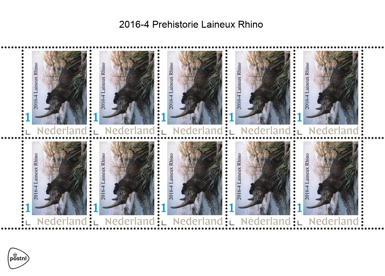 2016-4 Woolly Rhino vel-sheetlet MNH