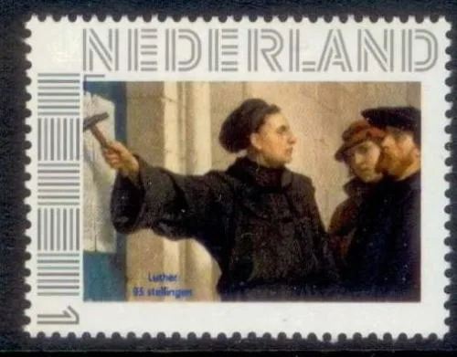 Nederland 2018-1 a Luther Reformatie (gegomde zegel gummed stamp)