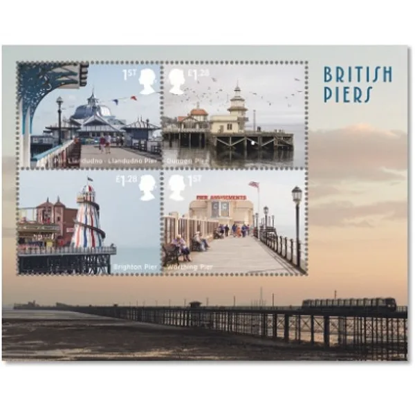 Gr. Britain 2014 Seaside Architecture blok-m/s postfris/mnh