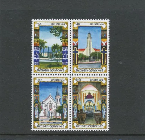 Aruba 482-485 Kerken 2010 postfris/mnh