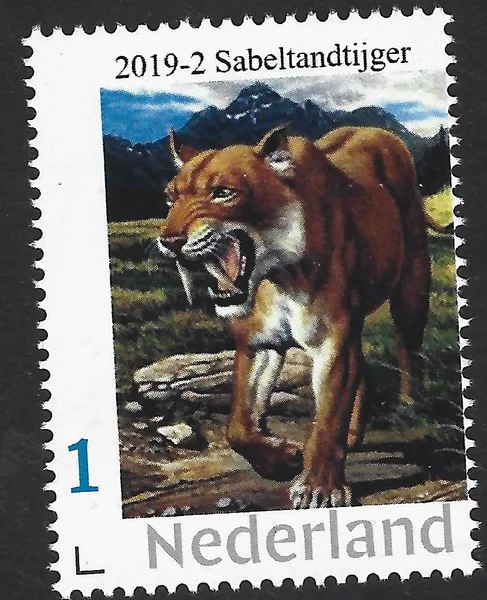 2019-2 Netherlands Prehistory: Saber tooth tiger MNH