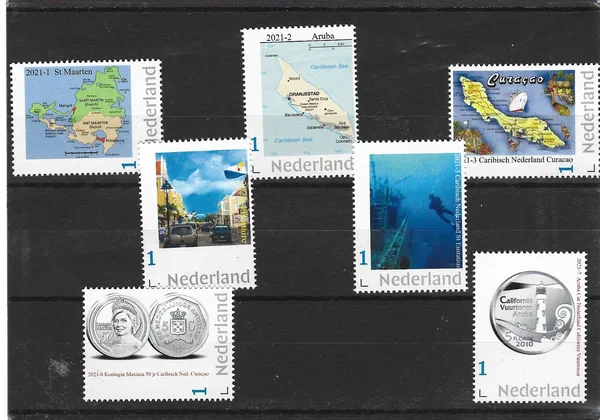 Netherlands 2021 Caribbean Netherlands complete series MNH