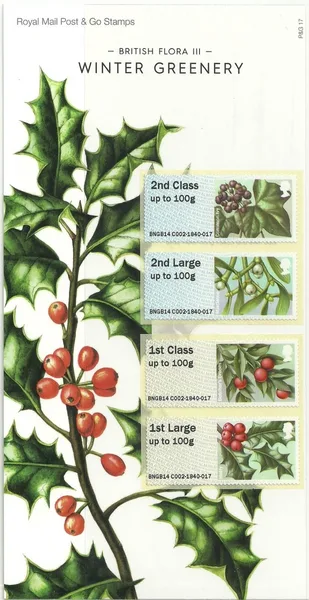 Gr. Britain 2014 Post & Go kerst bloemen postfris/mnh