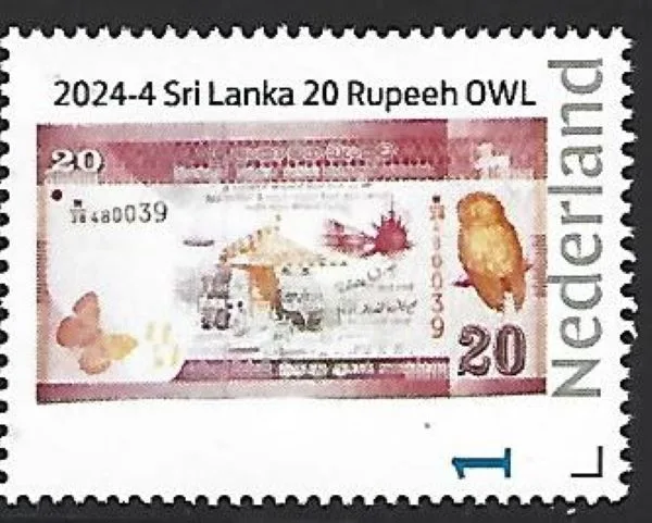 Nederland 2024-4 bankbiljet banknote Sri Lanka Owl postfris/mnh
