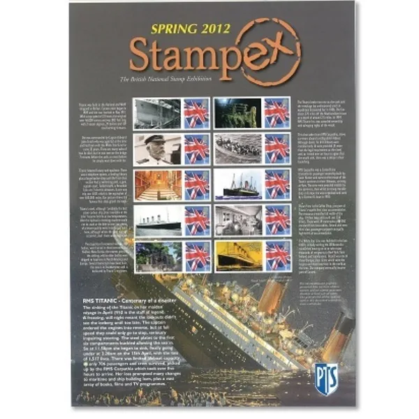 Gr. Britain 2015 Titanic stampex smilervel postfris/mnh