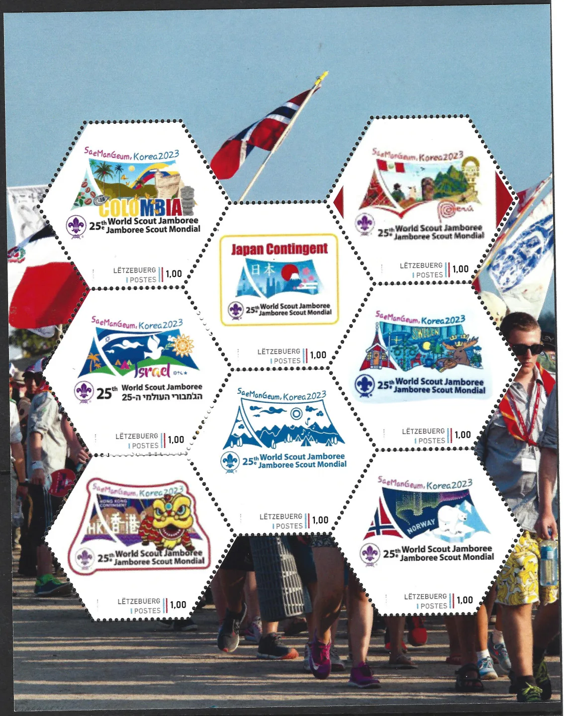 Luxemburg 2023 Scouting Jamboree SeaManGeum Korea III vel-sheet postfrisch/mnh