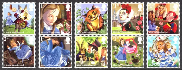 Great Britain 2015 Alice in Wonderland MNH