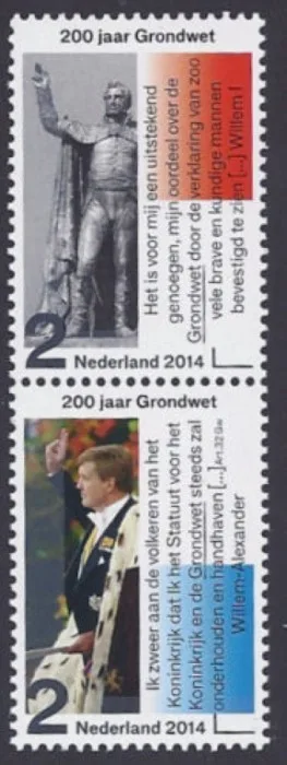 Netherlands 3171-3172 200yrs Kingdom MNH