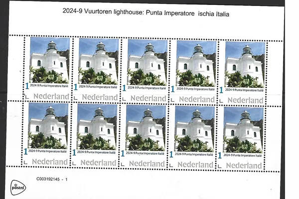 Nederland 2024-9 Vuurtoren lighthouse: Punta Imperatore sheetlet postfris/mnh5