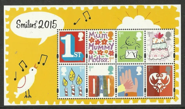 Gr. Britain 2015 Wensenzegels smilers blok-m/s postfris/mnh
