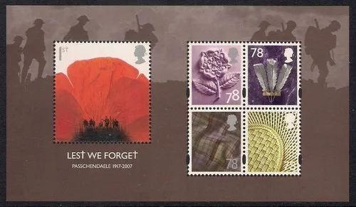 Großbritannien 2007 Lest we forget Block postfrisch/mnh