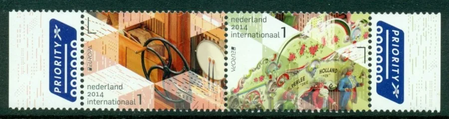 Netherlands 3173-3174 Europa music instruments Europe 2014 MNH