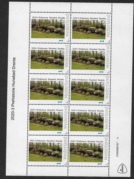 Netherlands 2020-3 Prehistory Hunebed Drenthe sheetlet MNH