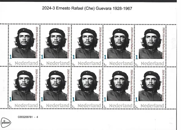 Nederland 2024-3 Ernesto Rafael (Che) Guevara sheetlet postfris/mnh