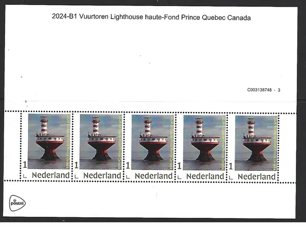 Netherlands 2024-B1 Haute Fond Prince Canada sheetlet MNH